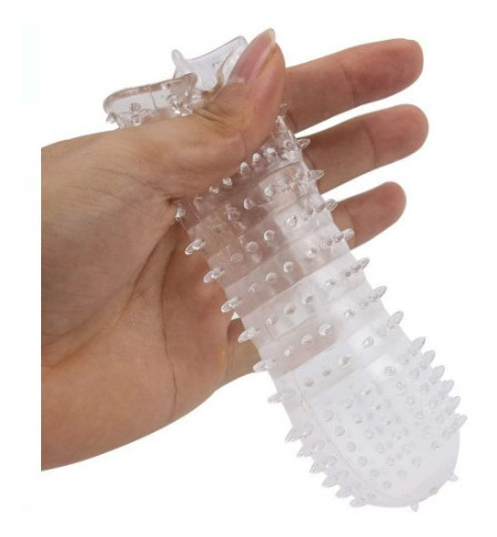 FUNDA CRISTAL TEXTURIZADA ESTIMULACION CLITORIS 14*4.7CM