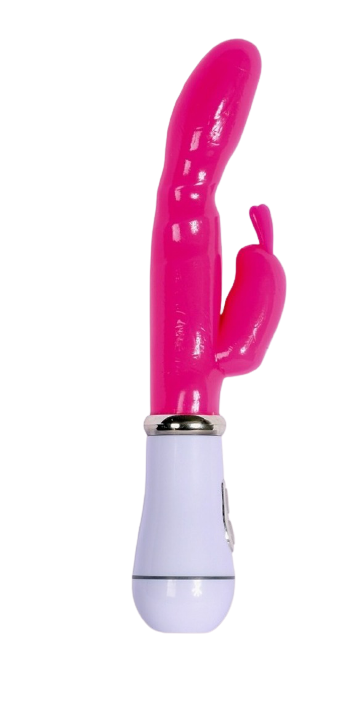 VIBRADOR C/ESTIMULADOR CLÍTORIS ROSA