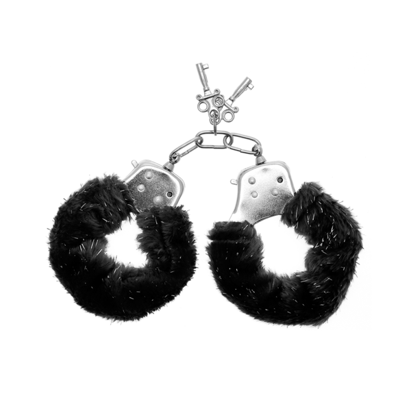 ESPOSAS DE PELUCHE NEGRO C-LLAVES