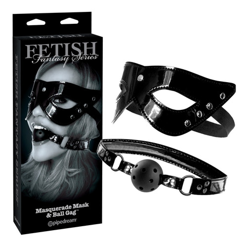 MORDAZA FETISH CON ANTIFAZ MASQUERADE MASK BALL GAG