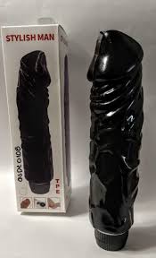 VIBRADOR REALISTA STYLISH MEN NEGRO 22CM