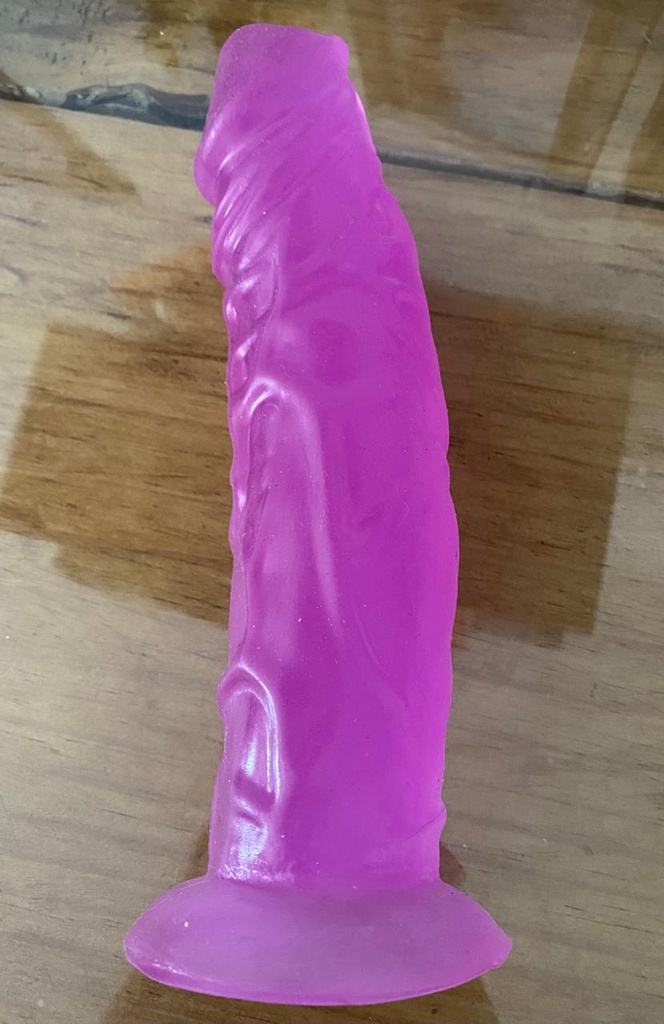 DILDO DE 8&quot;(21CM) CON VENTOSA MORADO