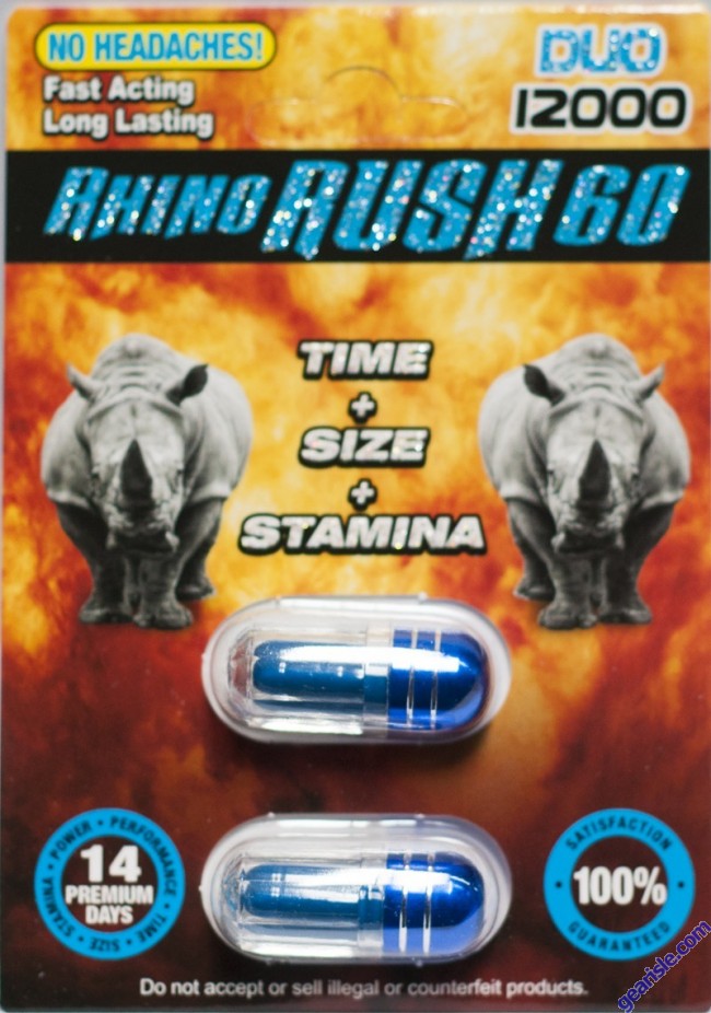 PASTILLA RHINO DUO RUSH 60 12000