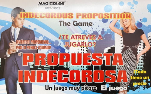 JUEGO DE MESA &quot;PROPUESTA INDECOROSA&quot;