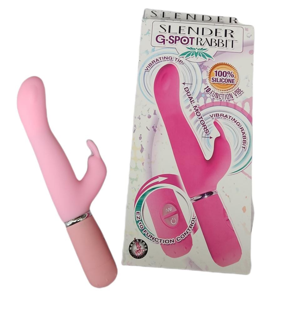 VIBRADOR SLENDER G-SPOT RABBIT PINK 