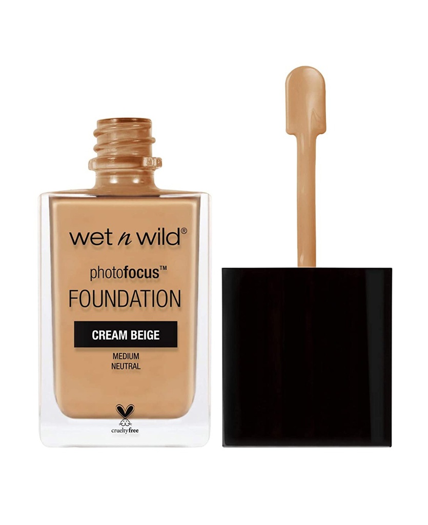 base liquida photofocus matte wet n wild tono cream beige