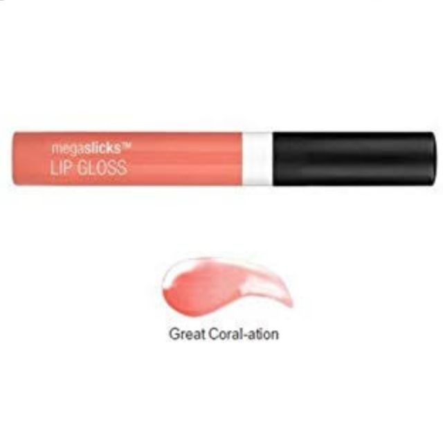 gloss de labios megalicks wet n wild tono coral-ation