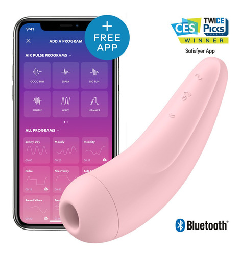 SUCCIONADOR CLITORIS APP MOVIL SATISFYER CURVI 2+AIR PULSE