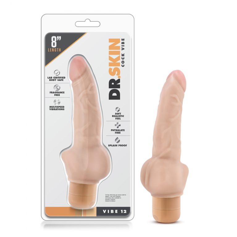 VIBRADOR DR. SKIN COCK VIBE 8&quot; VIBE 12