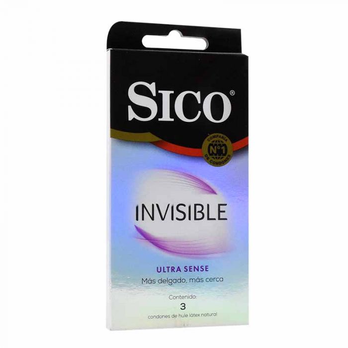 CONDONES SICO INVISIBLE 3 PZAS.