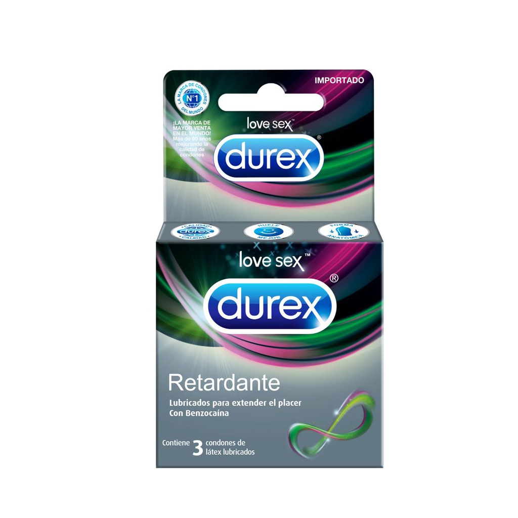 CONDON DUREX RETARDANTE LOV SEX 3 PZAS.