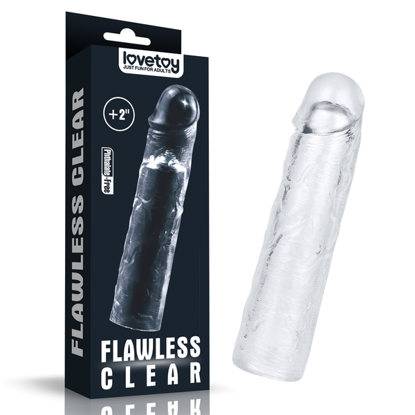 FUNDA PENE FLAWLESS CLEAR ADD 2&quot; LOVETOY