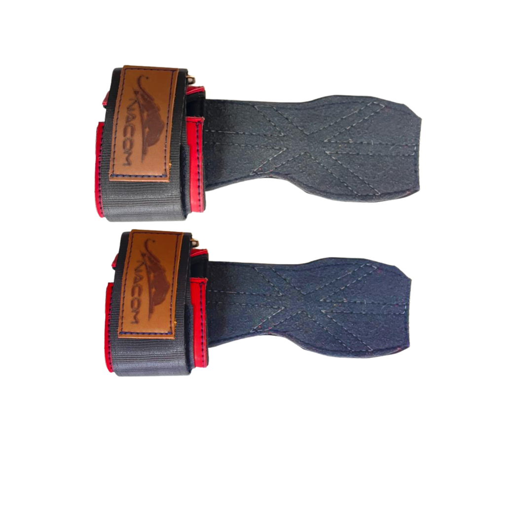 STRAPS PRO VINIL GYM (GALLO) ROJO/NEGRO MT