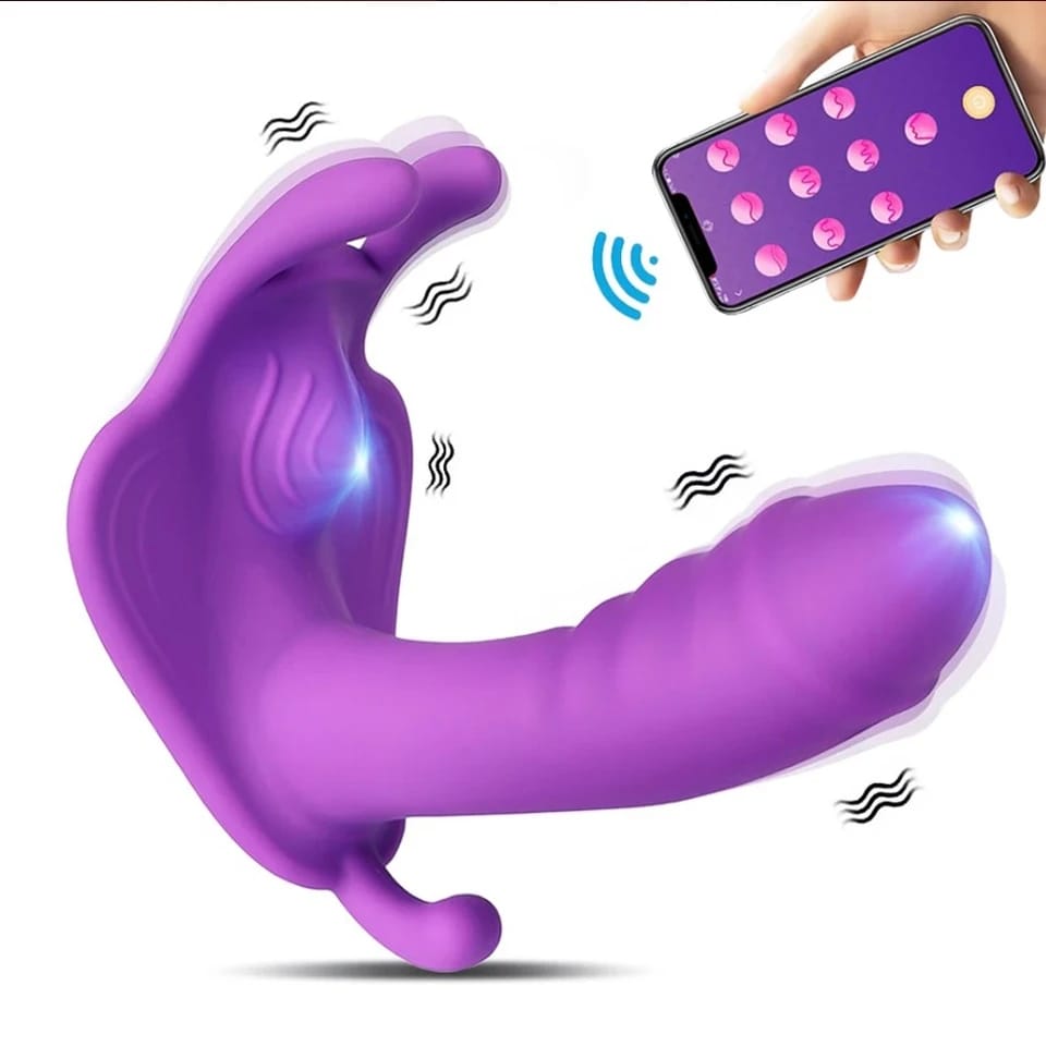 VIBRADOR MARIPOSA APP TRIPLE ESTIMULACION USB