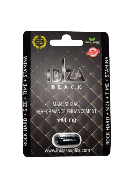 PASTILLA IBIZA BLACK MALE SEXUAL PERFORMANCE ENHANCEMENT 5000MG