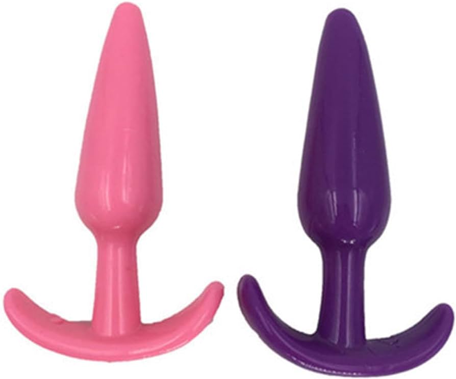 PLUG ANAL SILICON ROSA/NEGRO TIPO ANCLA 12*5CM