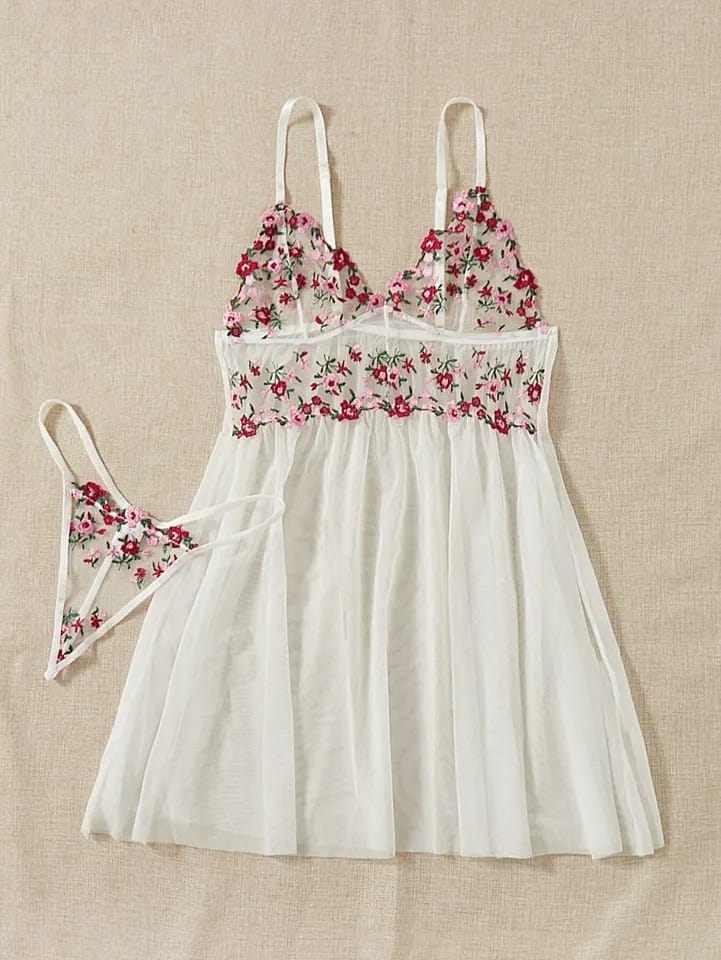 BABY DOLL BLANCO BARBARA C/TANGA