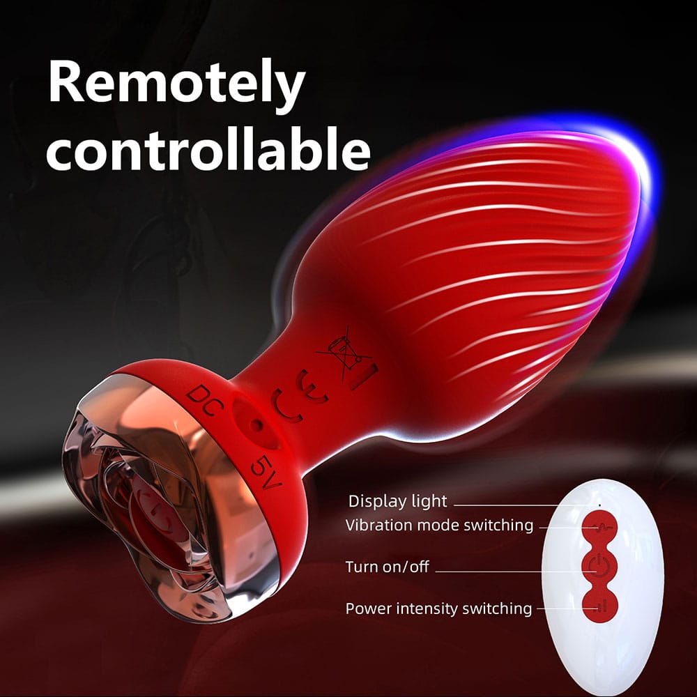 PLUG VIBRADOR C/CONTROL REMOTO RECARGABLE USB