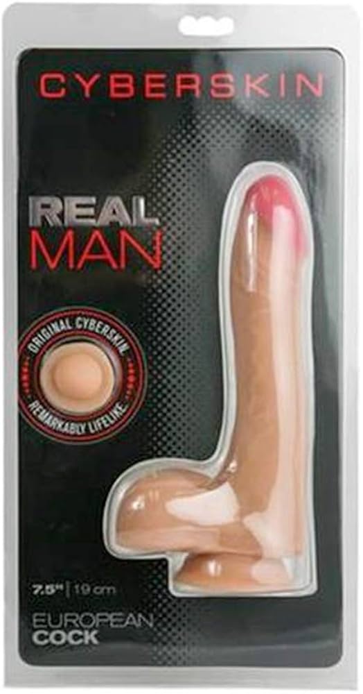 DILDO REAL MAN CYBERGLO COCK 7&quot; 17.8 CM