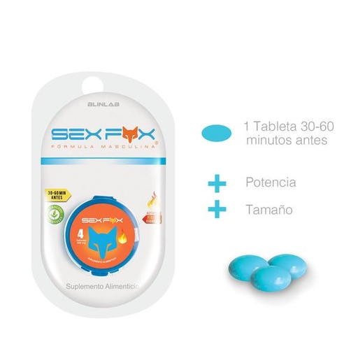 [SEXFOX2MEN] PASTILLA SEX FOX 2 PZAS. 500MG