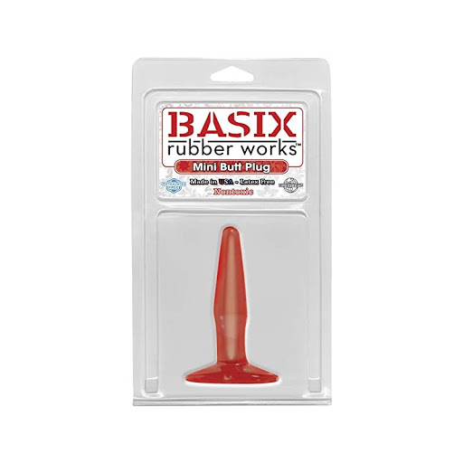 [PD420915] PLUG ANAL SILICON ROJO BASSIX RUBBER WORKS