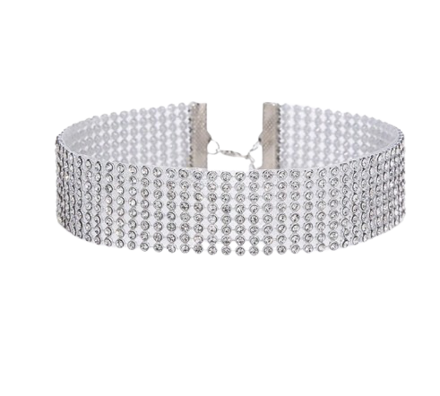 [4AJ3554] COLLAR GARGANTILLA BRILLANTES