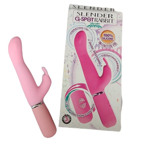 [NT24631] VIBRADOR SLENDER G-SPOT RABBIT PINK 