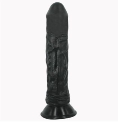 [SA1008] DILDO MACIZO NACIONAL GIGANTE NEGRO CON VENTOSA 11&quot;