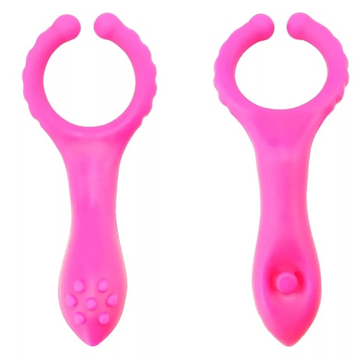 [EXVOID00] ANILLO RETARDADOR EXVOID C/VIBRADOR ESTIMULADOR CLITORIS ROSA