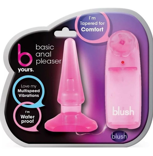 [BL10600] PLUG ANAL SILICON BASIC VIB BLUSH B YOURS C/CONTROL