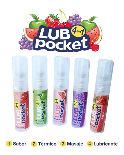 [LUB4EN1] LUBRICANTE 4 EN 1 LUB POCKET SABORES