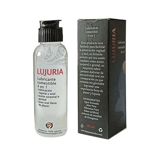 [LUB1115A] LUBRICANTE LUJURIA 4 EN 1 COMESTIBLE 60ML