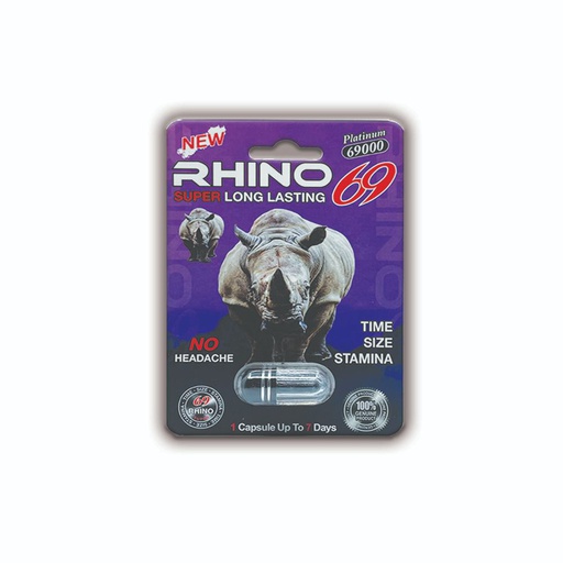 [RHP69-2] PASTILLA RHINO 69 SUPER LONG LASTING PLATINUM 69000