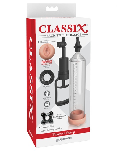 [PD197500] BOMBA DE VACIO CLASSIX PLEASURE CLEAR LIGHT