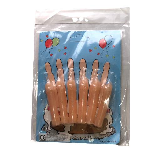 [PD710100] VELAS PENE PARA PASTEL 6 PZAS.