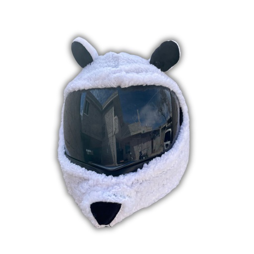 [FUN10MT] FUNDA CASCO OSO BLANCO CH/M MT